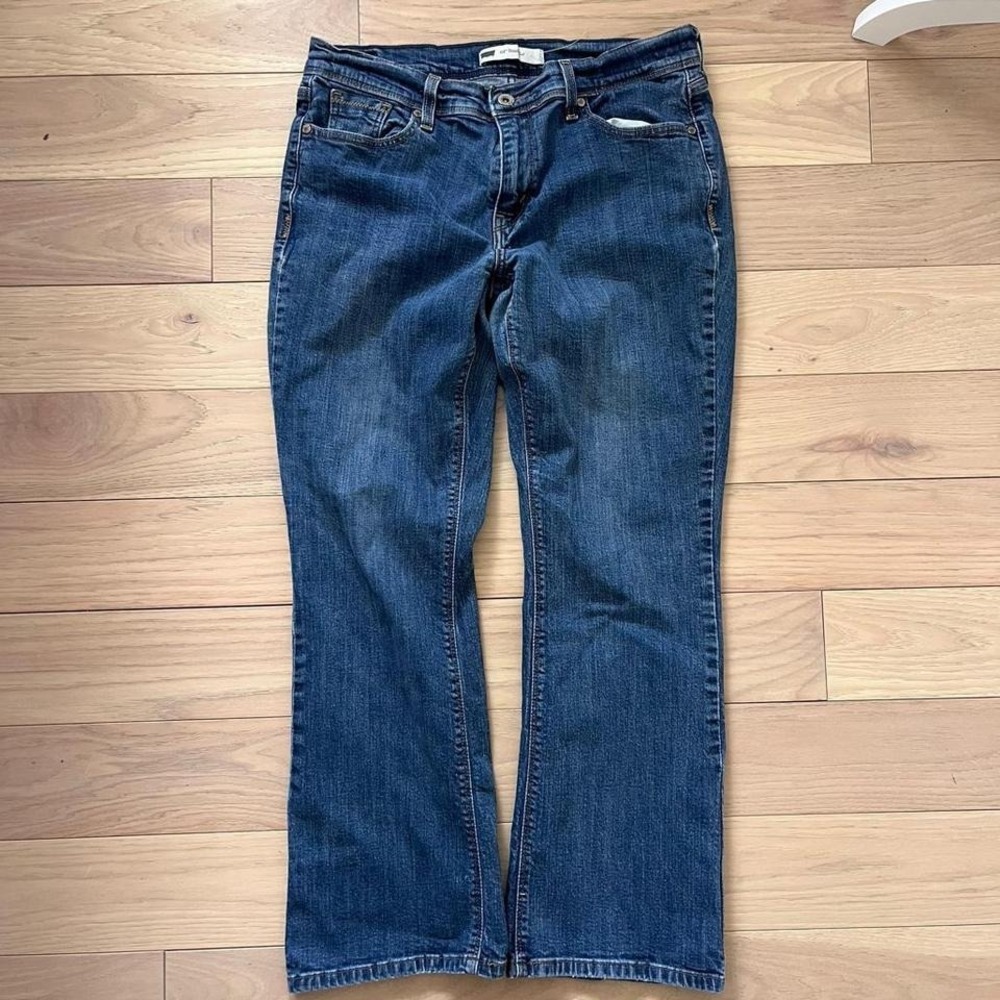Vintage Levis Bootcut Jeans Womens Sz 12 Medium Wash Bucket Pockets Western - Picture 4 of 7
